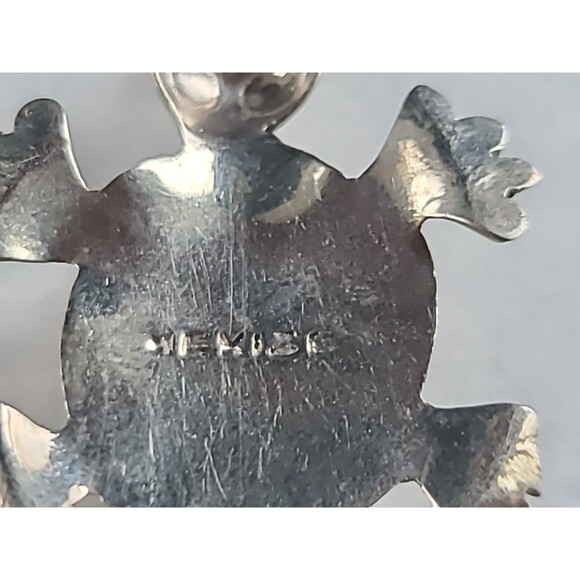 Abalone Shell Turtle Shaped Pendant Vintage - Picture 7 of 10